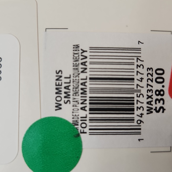 Calia by Carrie Made to Play Bra Foil Animal Navy Sz Small NWT - Picture 7 of 7